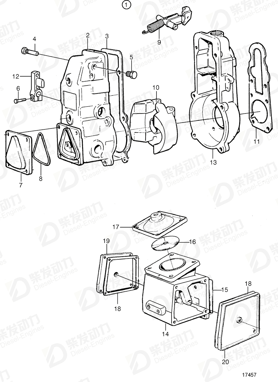 VOLVO Governor 3825957 Drawing